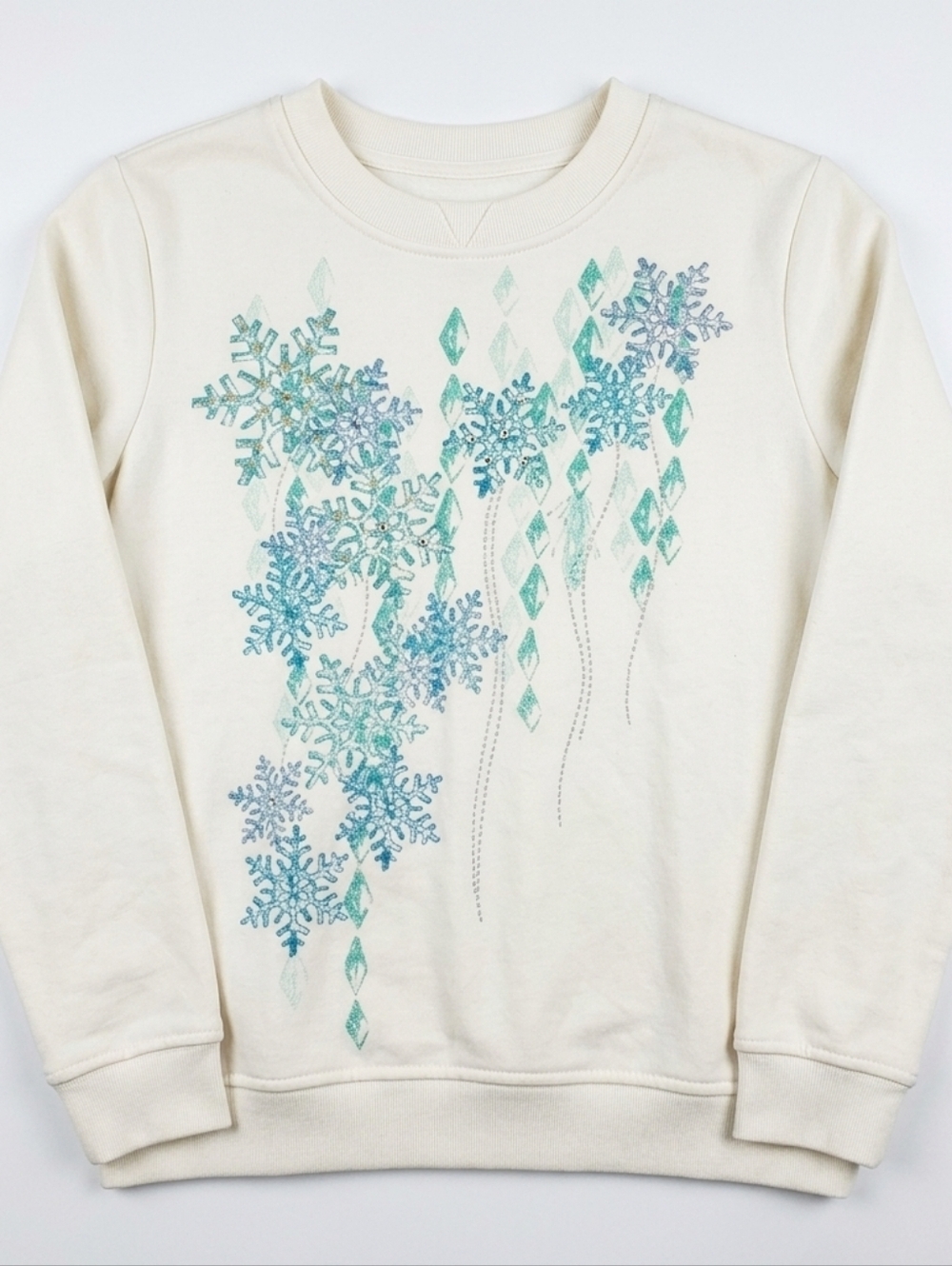 Breckenridge Sweatshirt Size XL Snowflakes Holiday #142